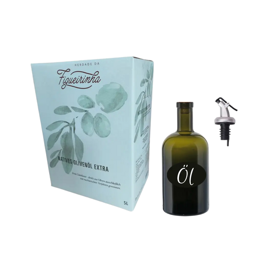 Figueirinha - Natives Olivenöl extra 5L BIB + Nachfüllflasche - Lusogourmet