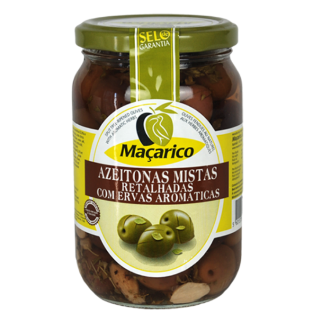 Macarico - Oliven in Knoblauch und Kräutern 210g
