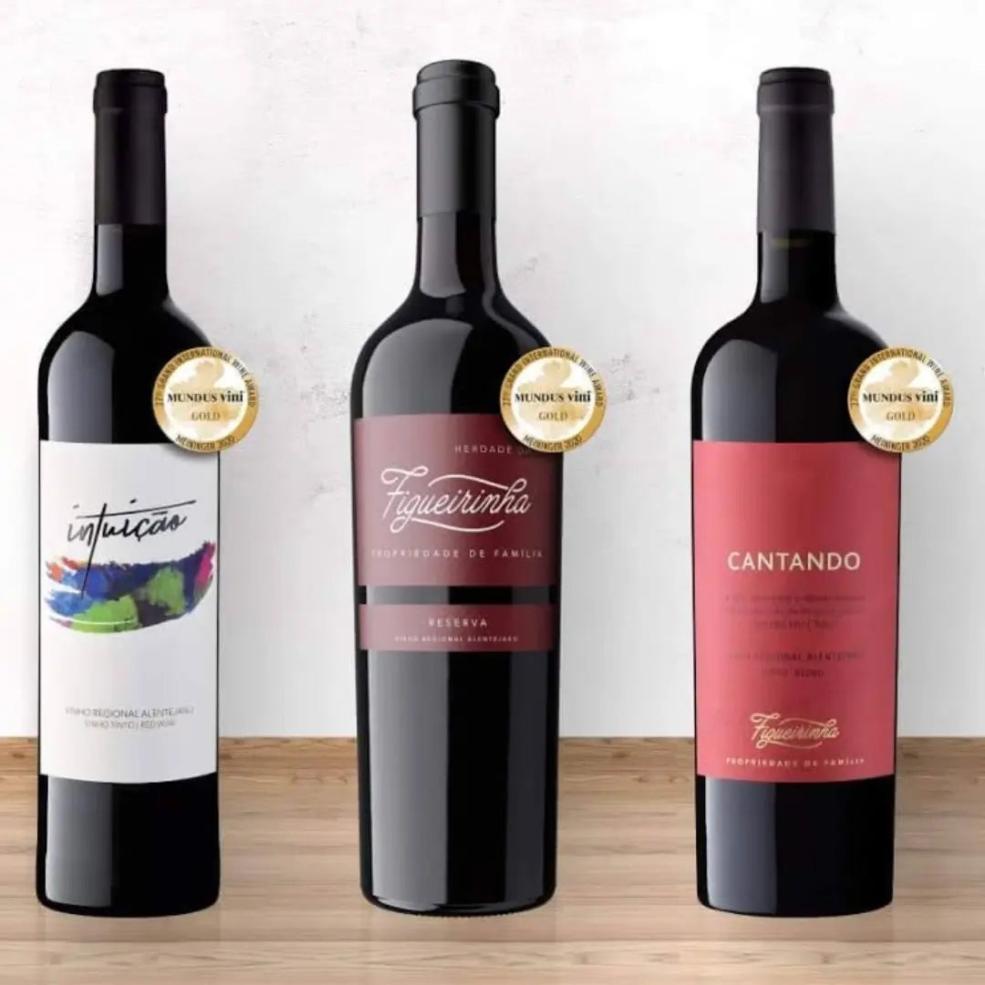 3x Figueirinha Rotwein á 0,75l - Weinpaket - Lusogourmet