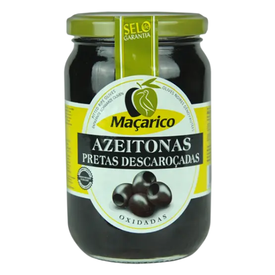 Macarico - Schwarze Oliven ohne Kern 165g - Lusogourmet