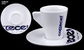 Caffeecel PURO - 6er - Set  Espresso Tassen & Untertassen